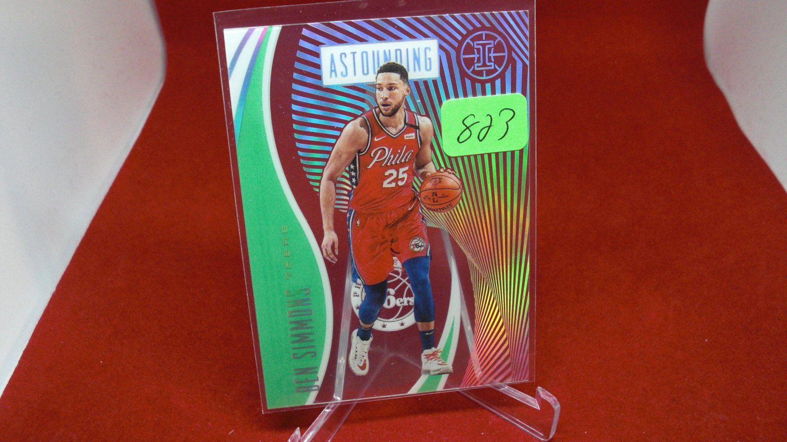 ben simmons astounding clear card no.8: nice clear card