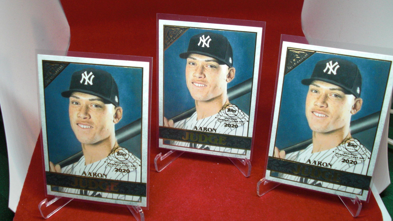 lot of 3 aaron judge cards: yankees