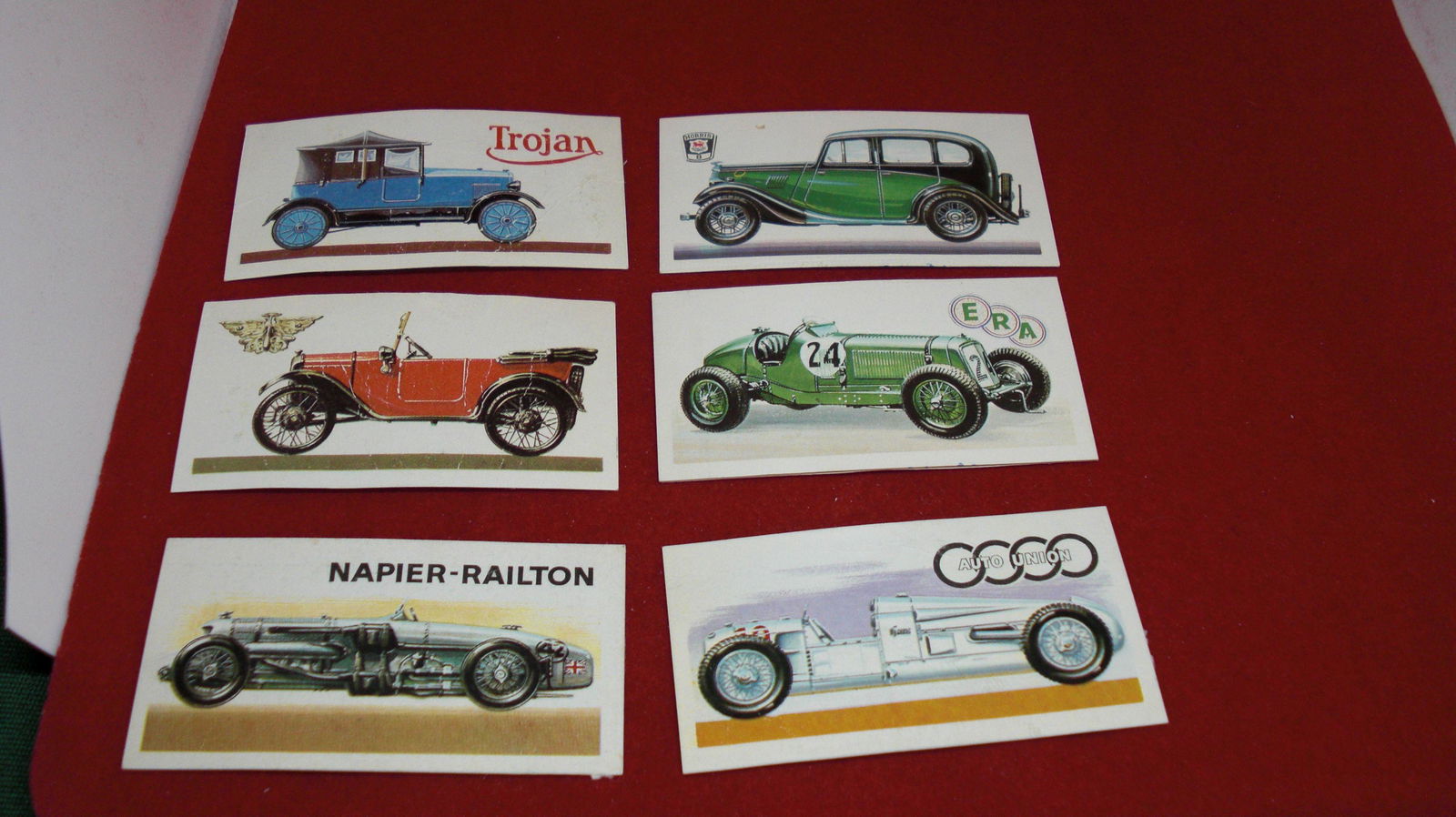 lot of 6 vintage tea cards (1 of 1)