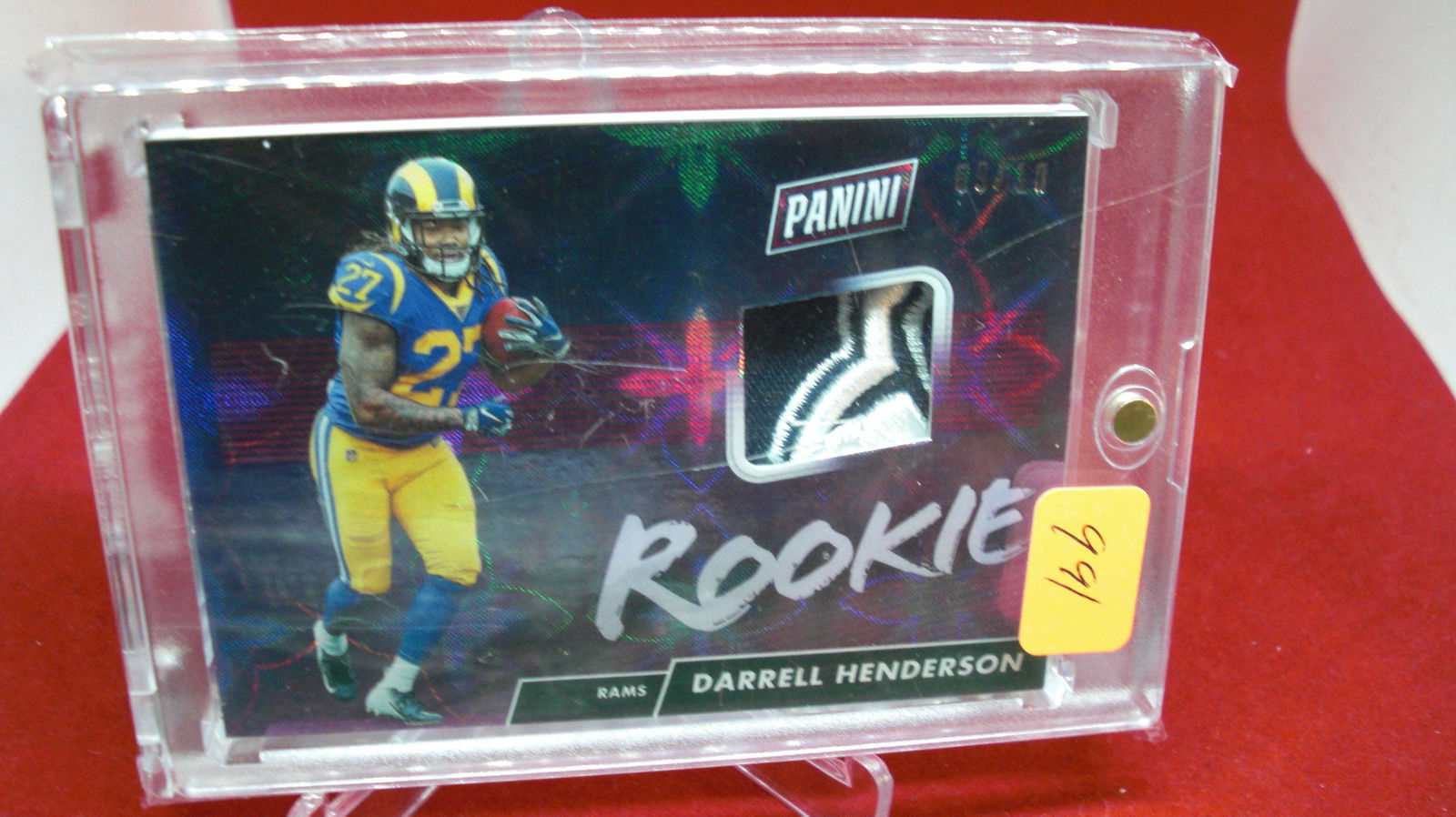darrell henderson roookie patch #09/10 thick card (1 of 1)