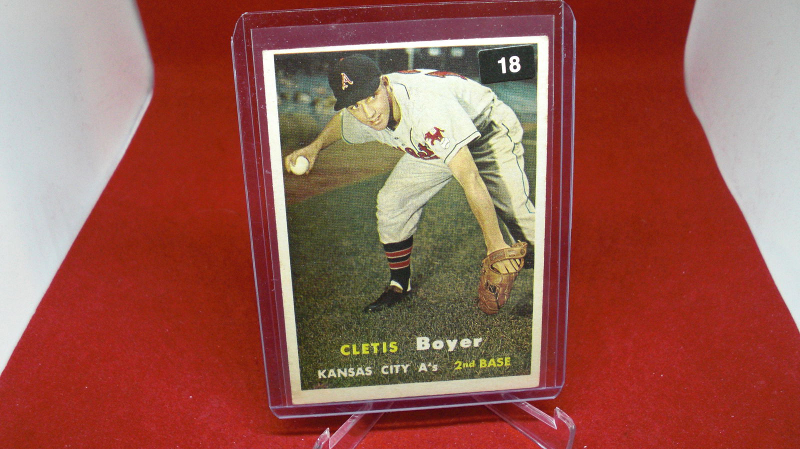 cletis boyer vintage card (1 of 1)