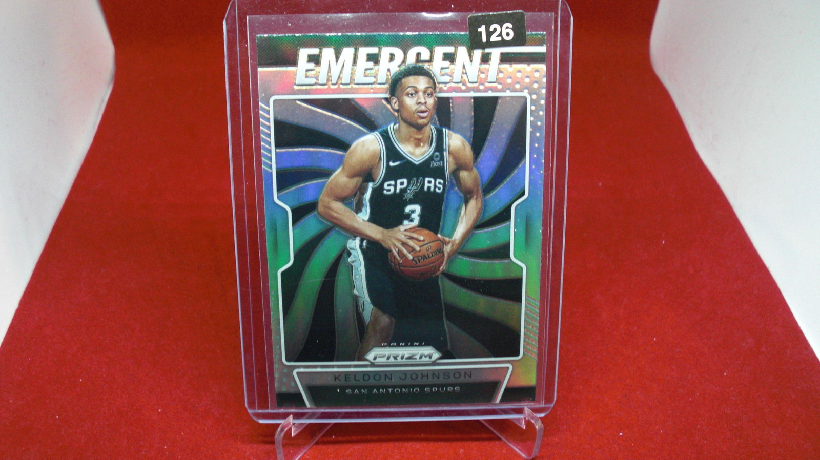 keldon johnson prizm emergent no.14 (1 of 1)