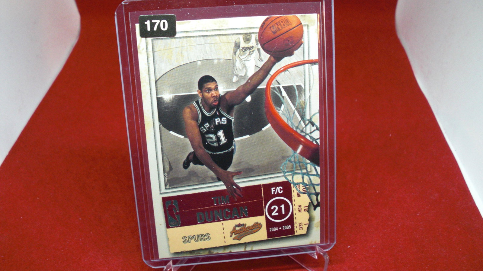 tim duncan: in top loader