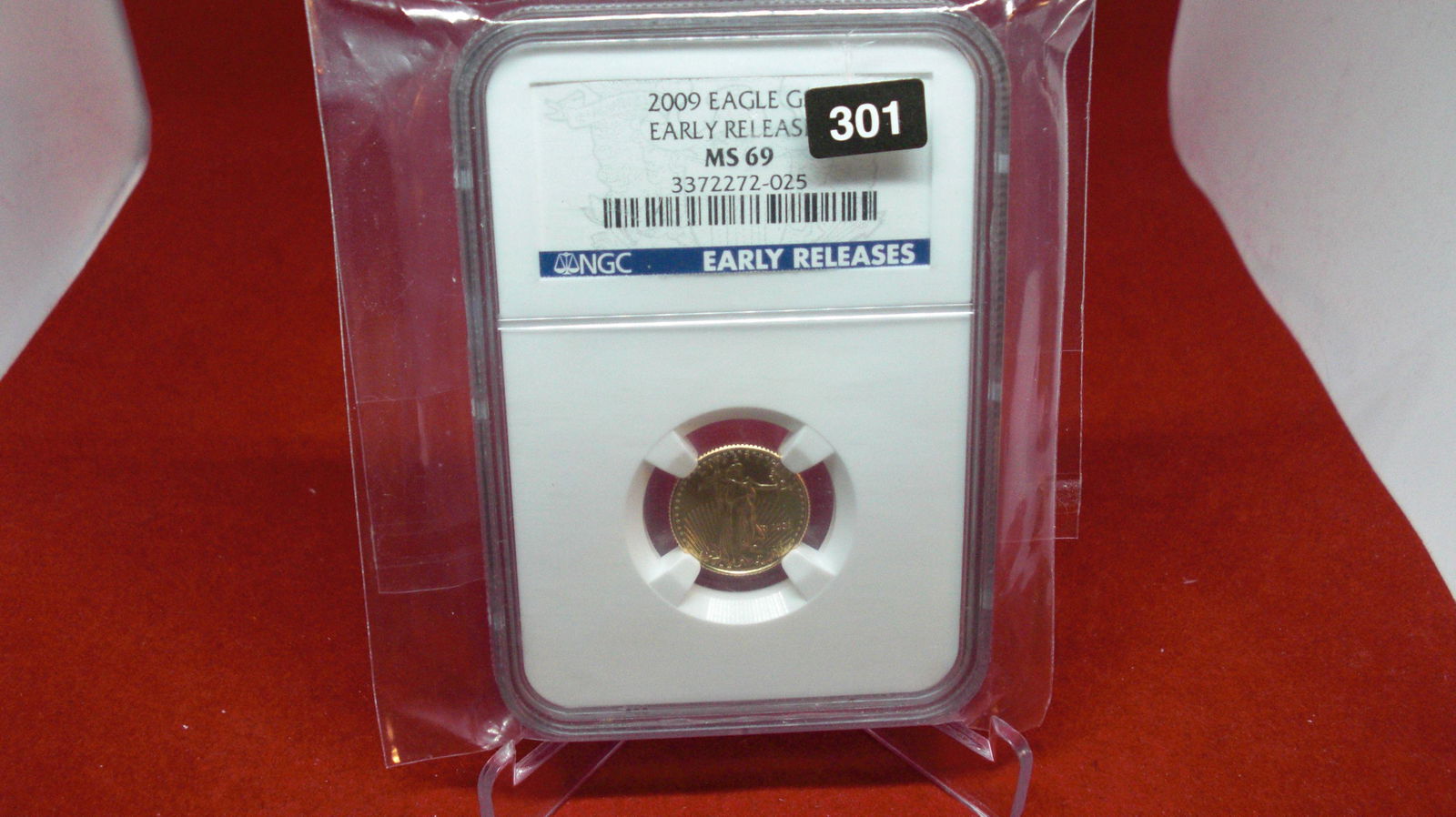 ngc $5 gold eagle 1/10th oz 2009 ms69 (1 of 1)