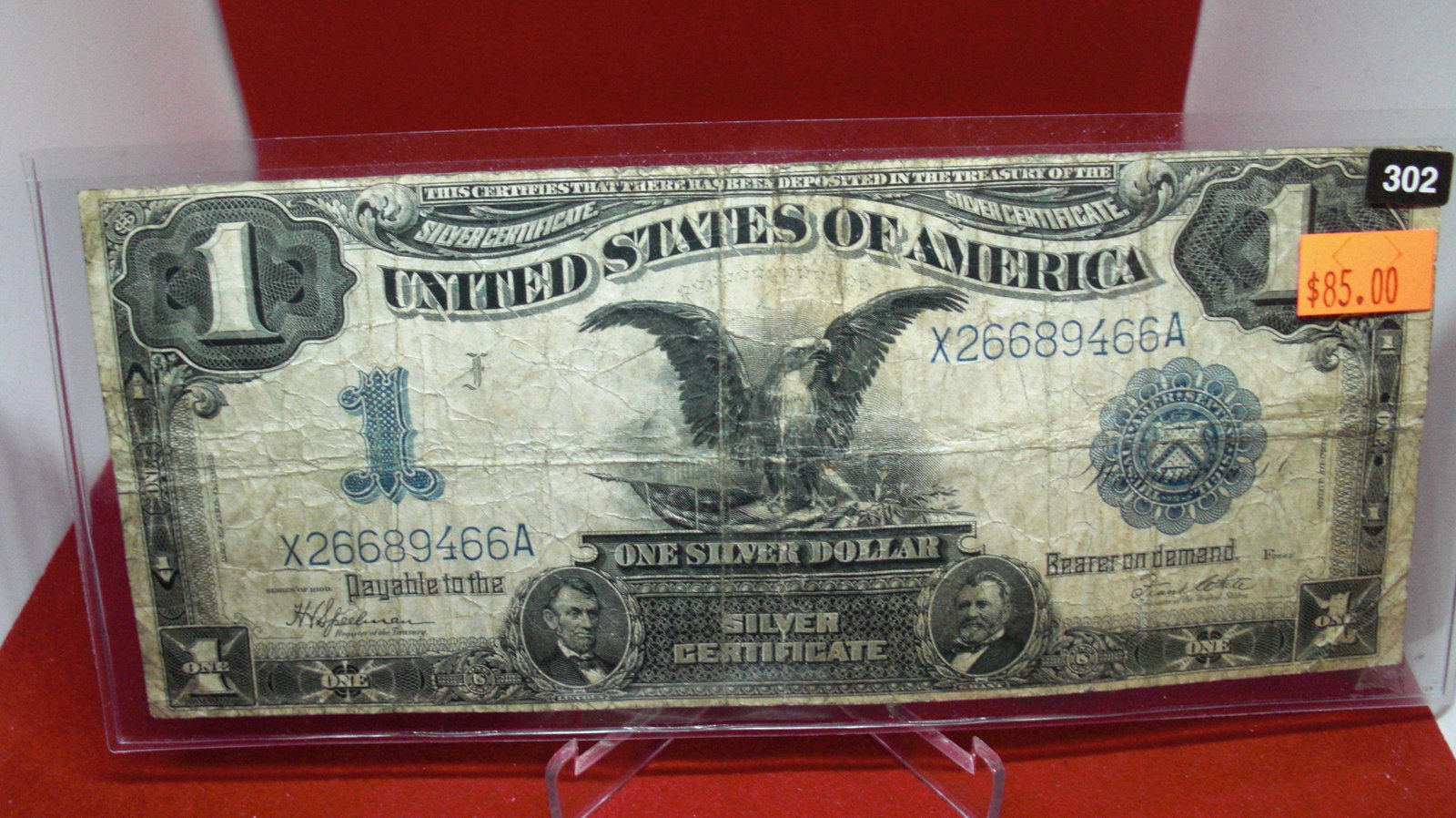 1899 black eagle large note: silver certificate