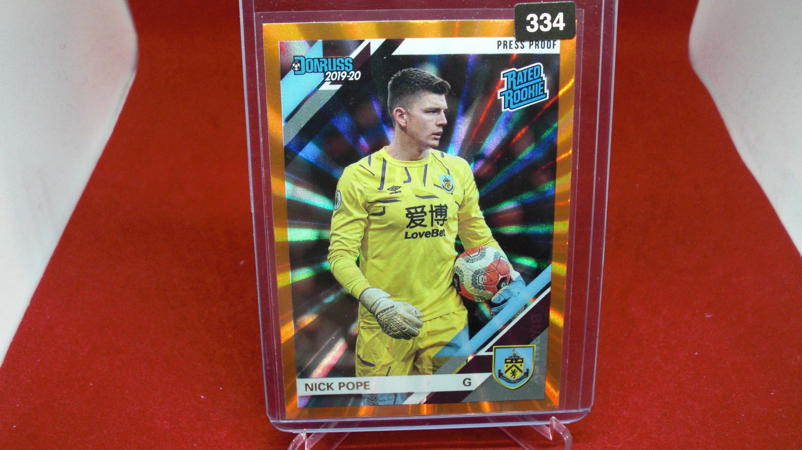 nick pope rated rookie orange no.47: in top loader