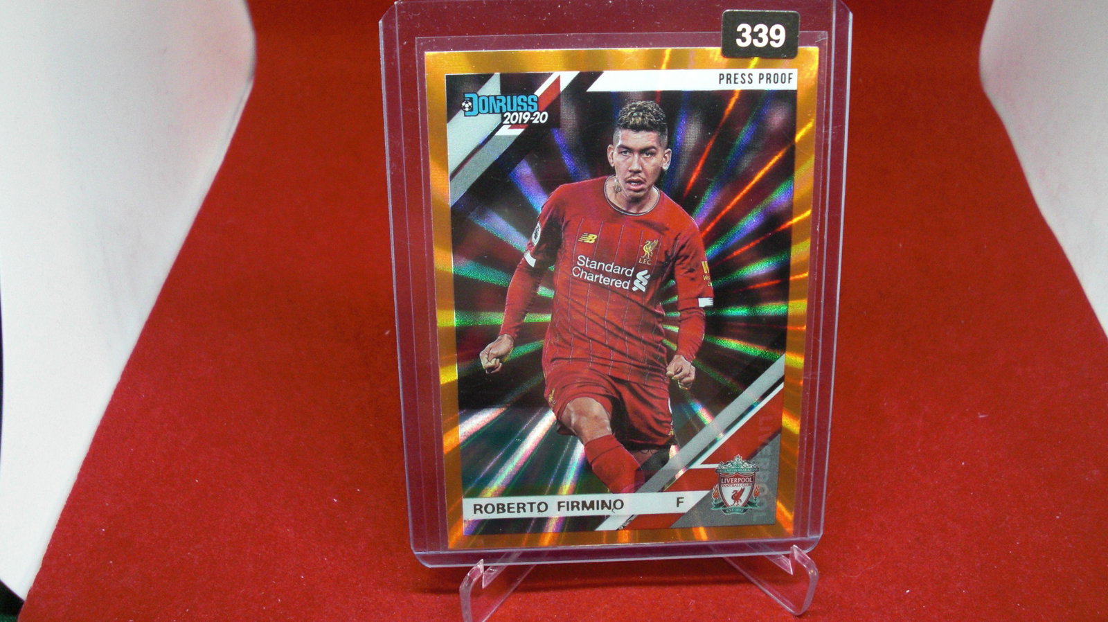 roberto firmino orange no.89: in top loader