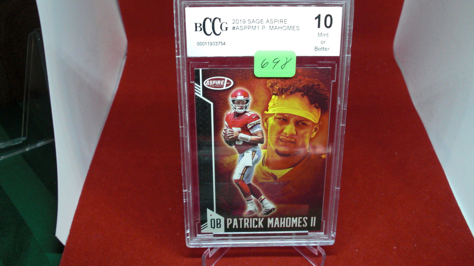 beckett graded patrick mahomes mint 10 (1 of 1)