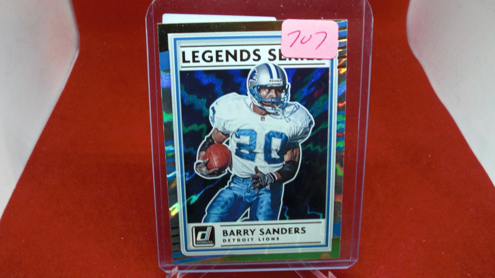 barry sanders legends series: in top loader