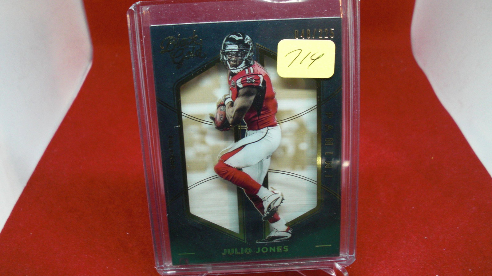 black gold julio jones #048/225: in top loader