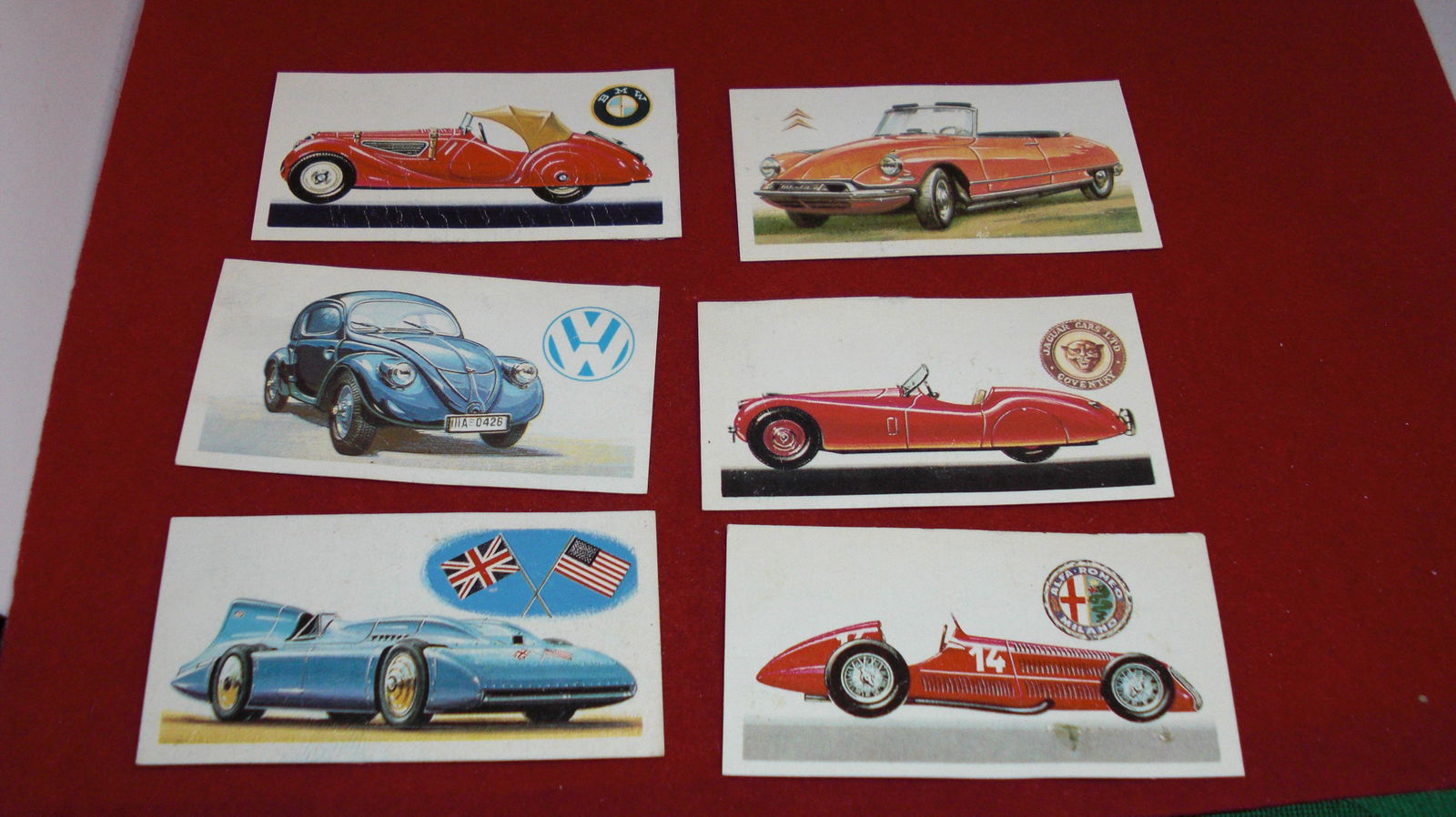 lot of 6 vintage tea cards (1 of 1)