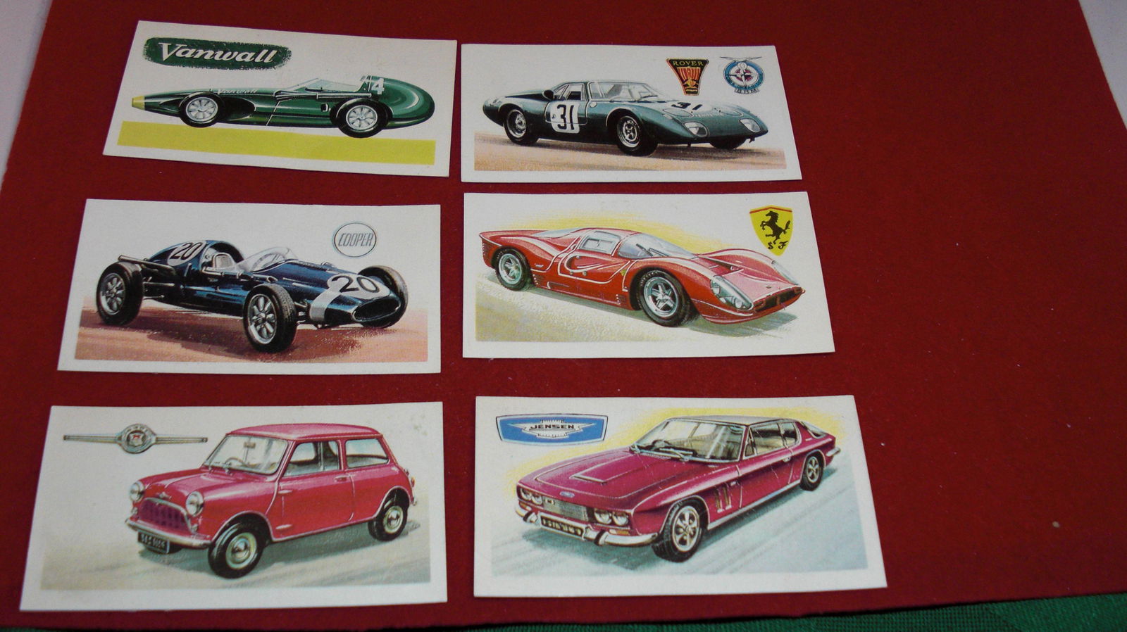 lot of 6 vintage tea cards (1 of 1)