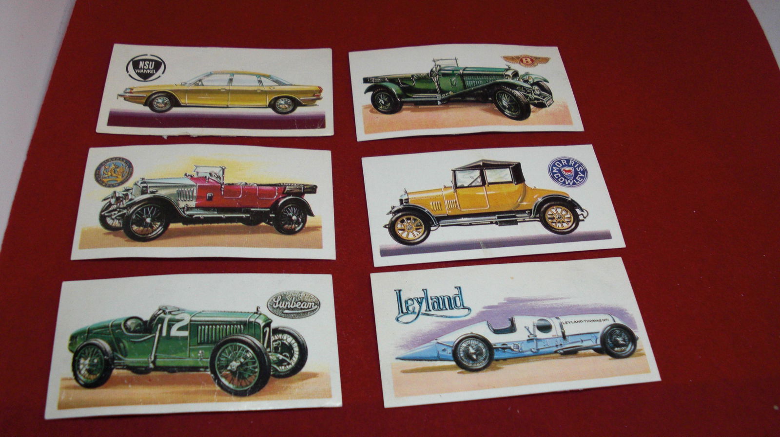 lot of 6 vintage tea cards (1 of 1)