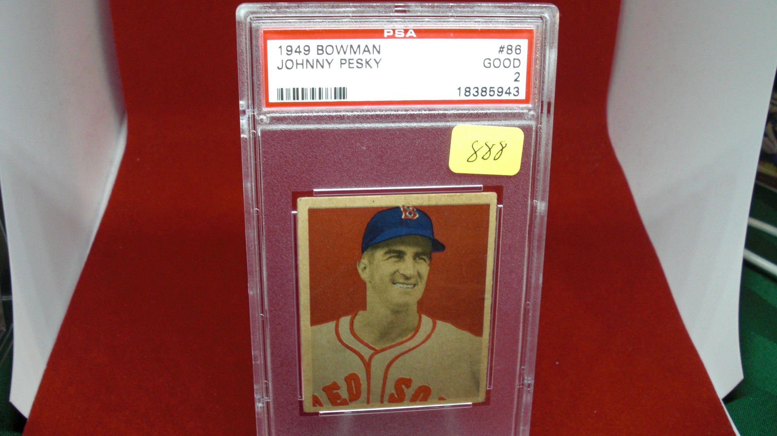 psa graded 1949 johnny pesky good 2 (1 of 1)