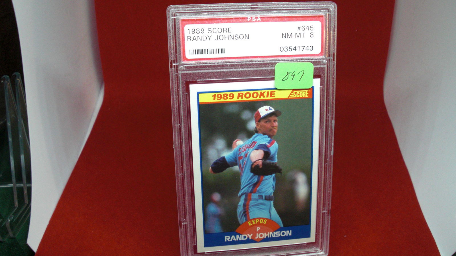 psa graded 1989 randy johnson mint 8 (1 of 1)