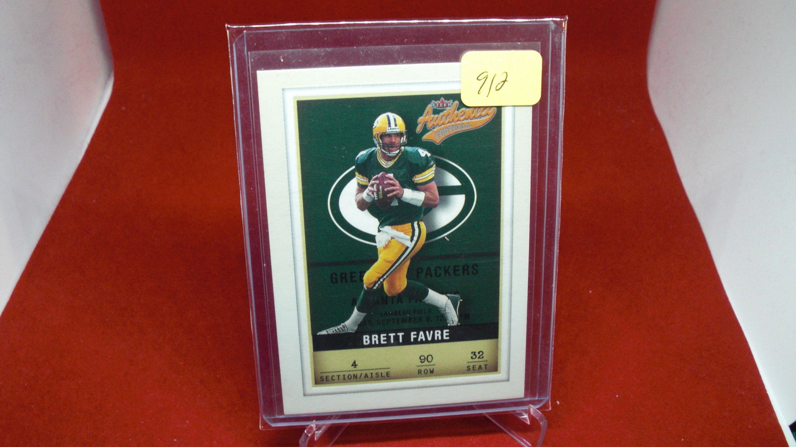 brett favre packers: in top loader