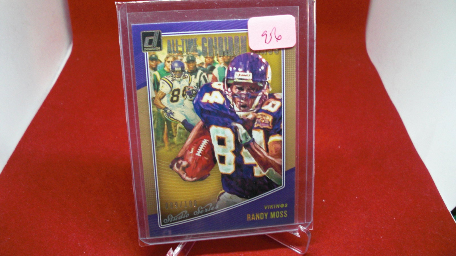 randyh moss vikings #089/100: in top loader