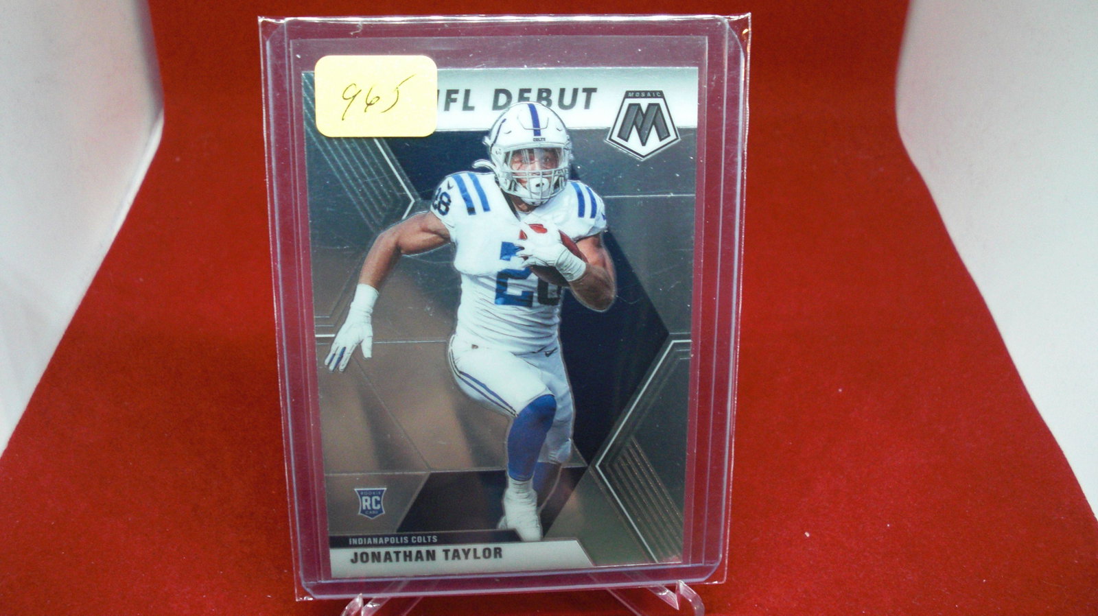 jonathan tayor rookie mosaic: in top loader