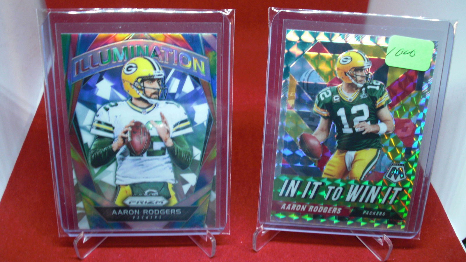 lot of 2 aaron rodgers cards (1 of 1)
