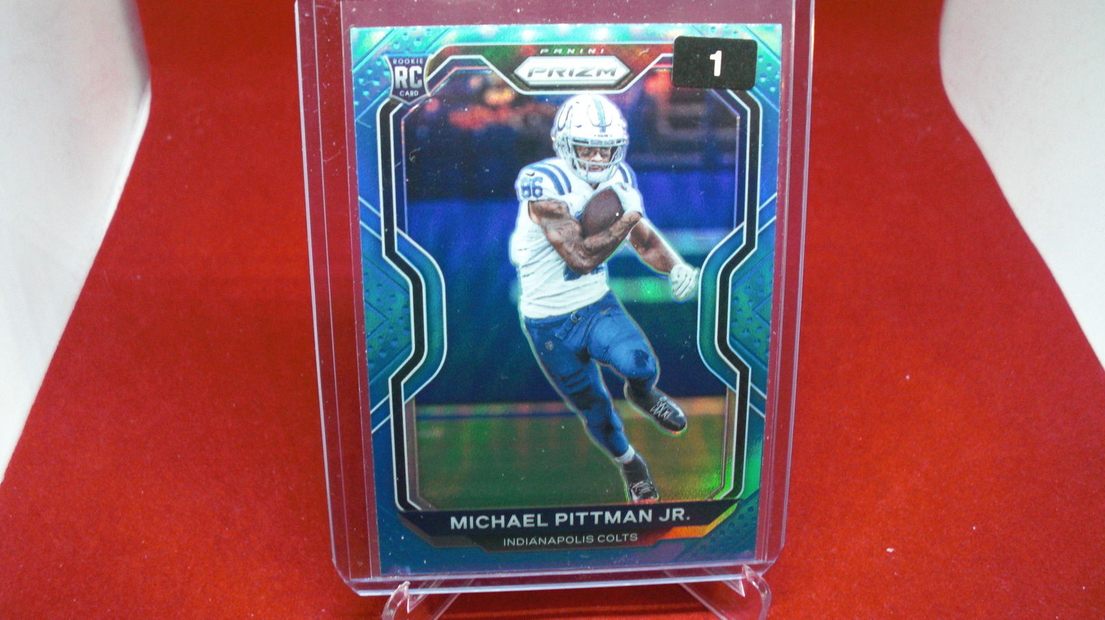 michael pittman jr blue rookie prizm (1 of 1)