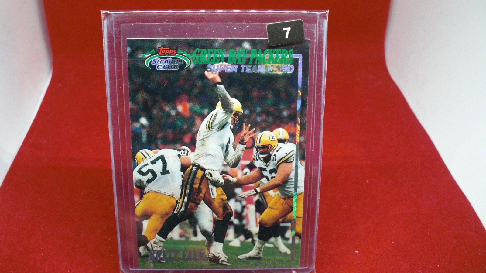 brett favre packers: in top loader