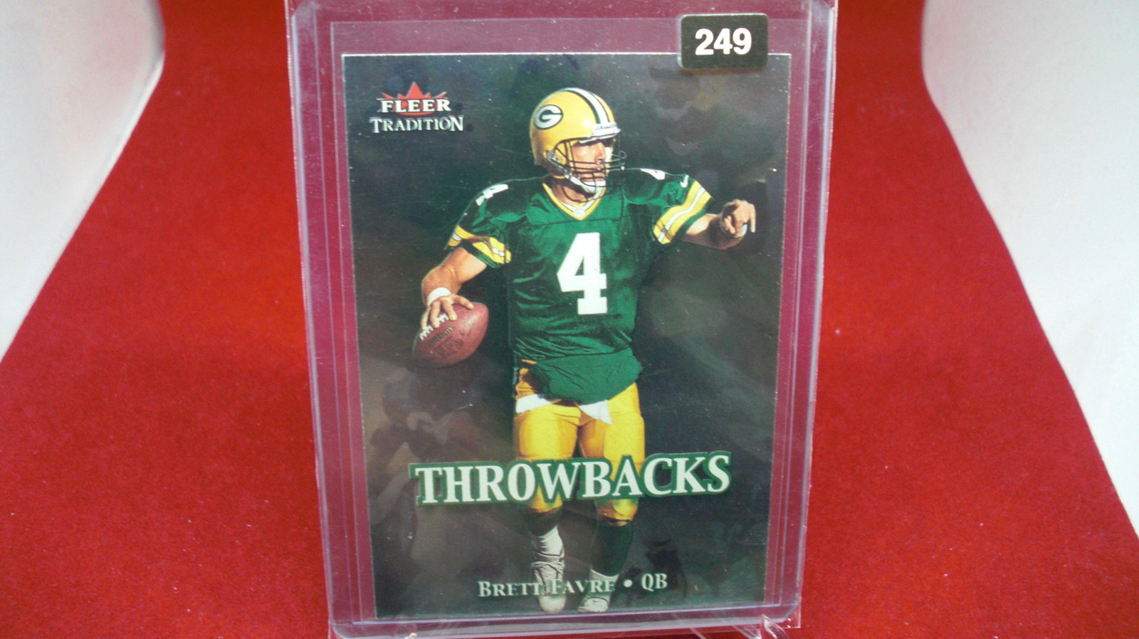 brett favre packers: in top loader