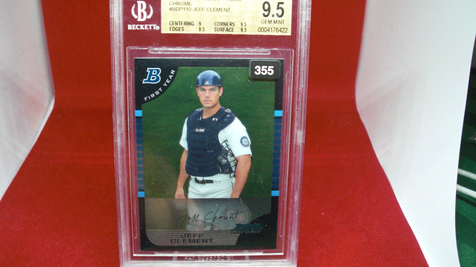 beckett graded 2005 jeff clement mint 9.5 (1 of 1)