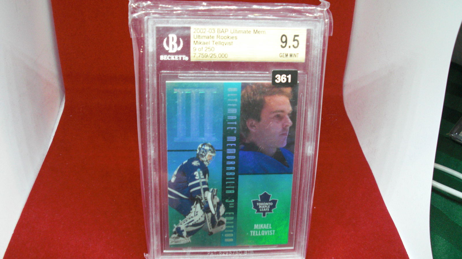 beckett graded 2002 michael tellqvist mint 9.5 (1 of 1)