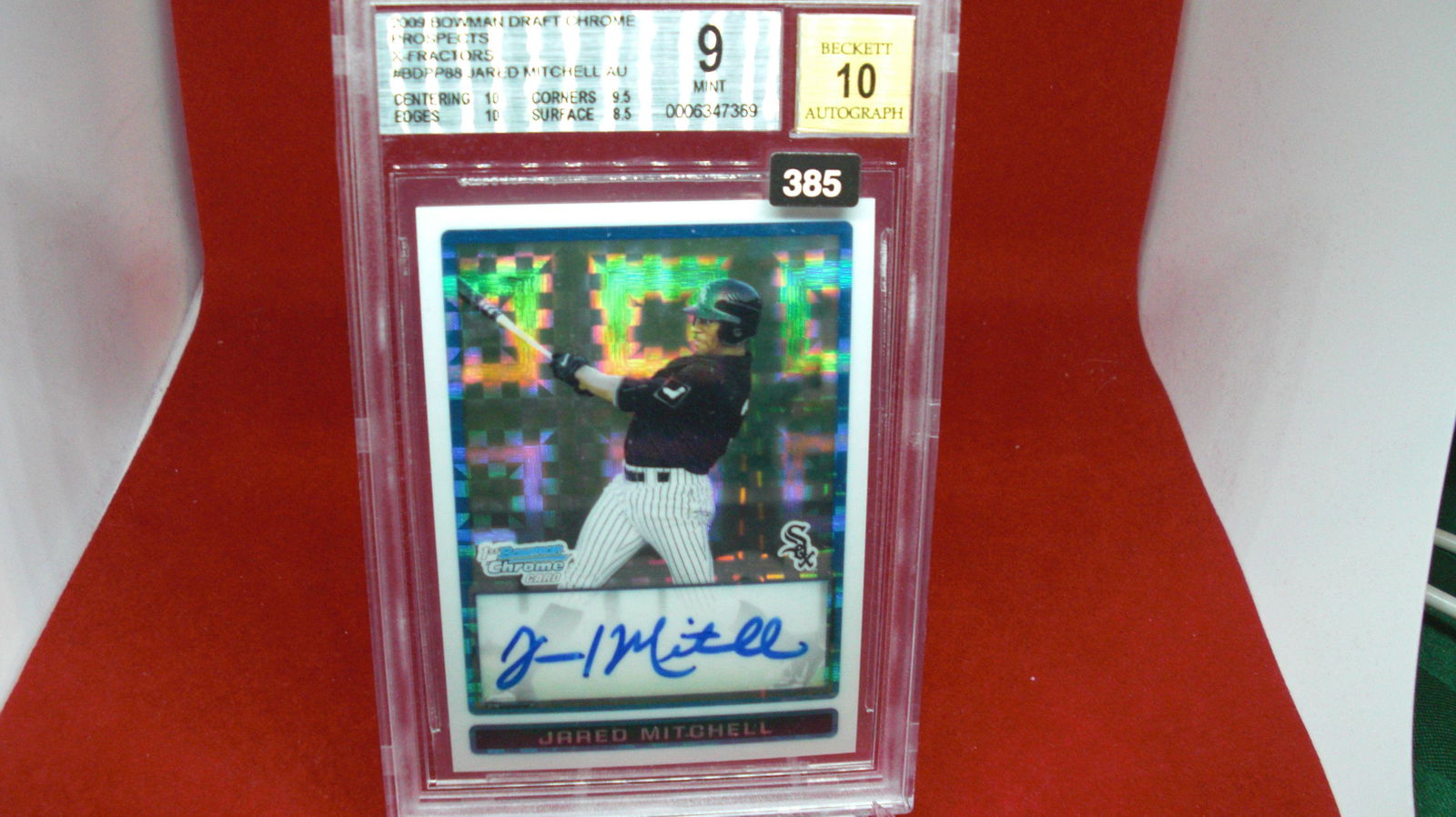 beckett graded jared mitchell signature mint 9 (1 of 1)