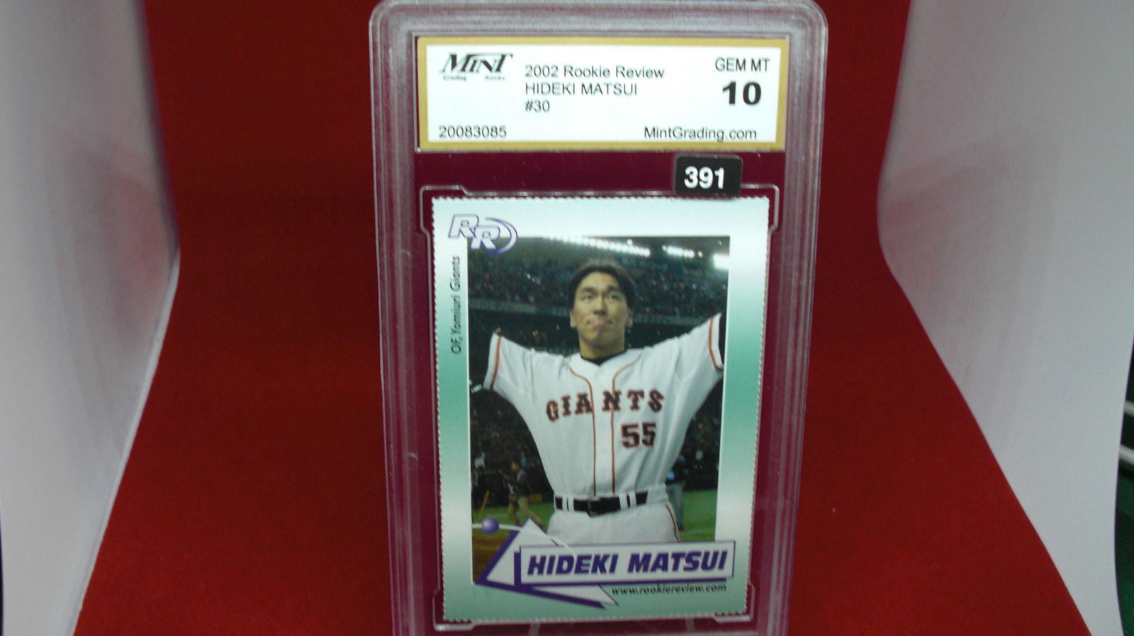 mint graded 2002 rookie hideki matsui mint 10 (1 of 1)