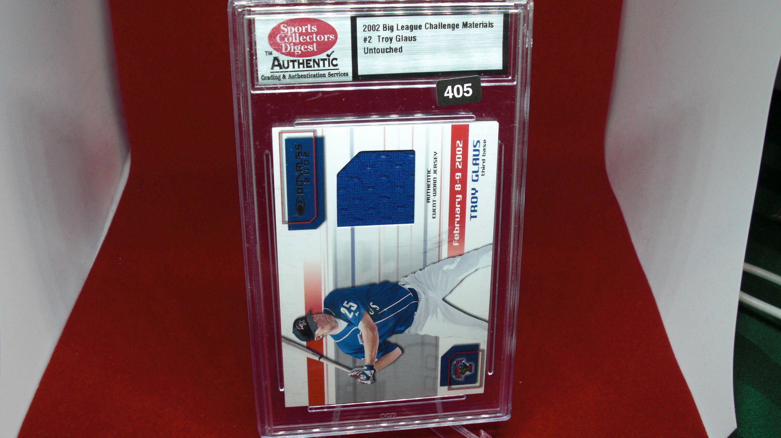 scd graded troy glaus jersey authentic (1 of 1)