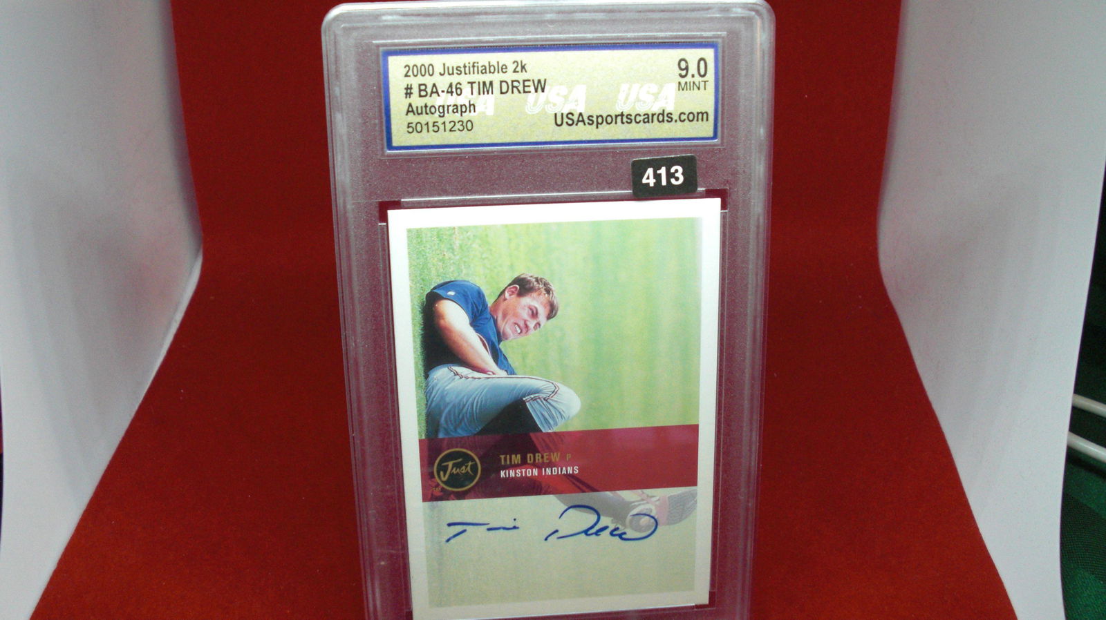 usa graded 2000 tim drew signature mint 9 (1 of 1)