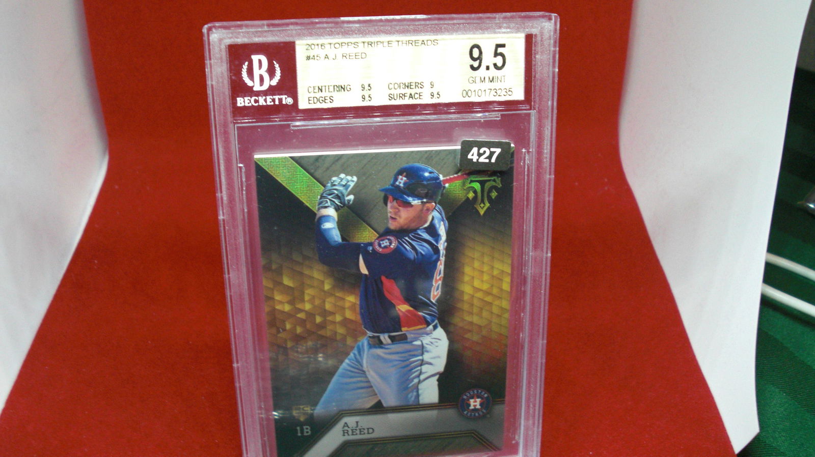 beckett graded 2016 a.j reed mint 9.5 (1 of 1)
