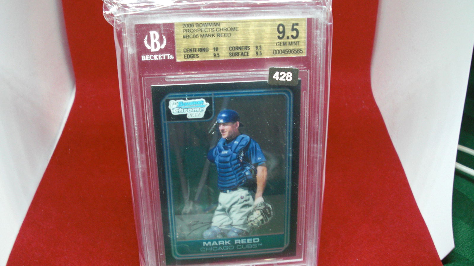 beckett graded 2006 mark reed mint 9.5 (1 of 1)