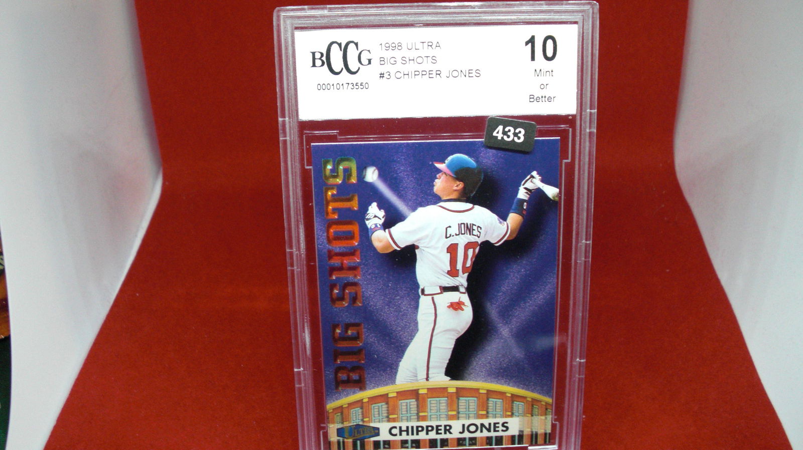 beckett graded 1998 chipper jones mint 10 (1 of 1)