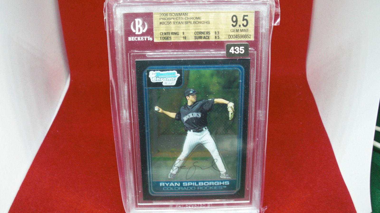 beckett graded 2006 ryan spilborghs mint 9.5 (1 of 1)
