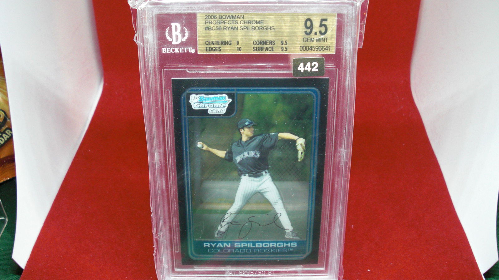 beckett graded 2006 ryan spilborghs mint 9.5 (1 of 1)