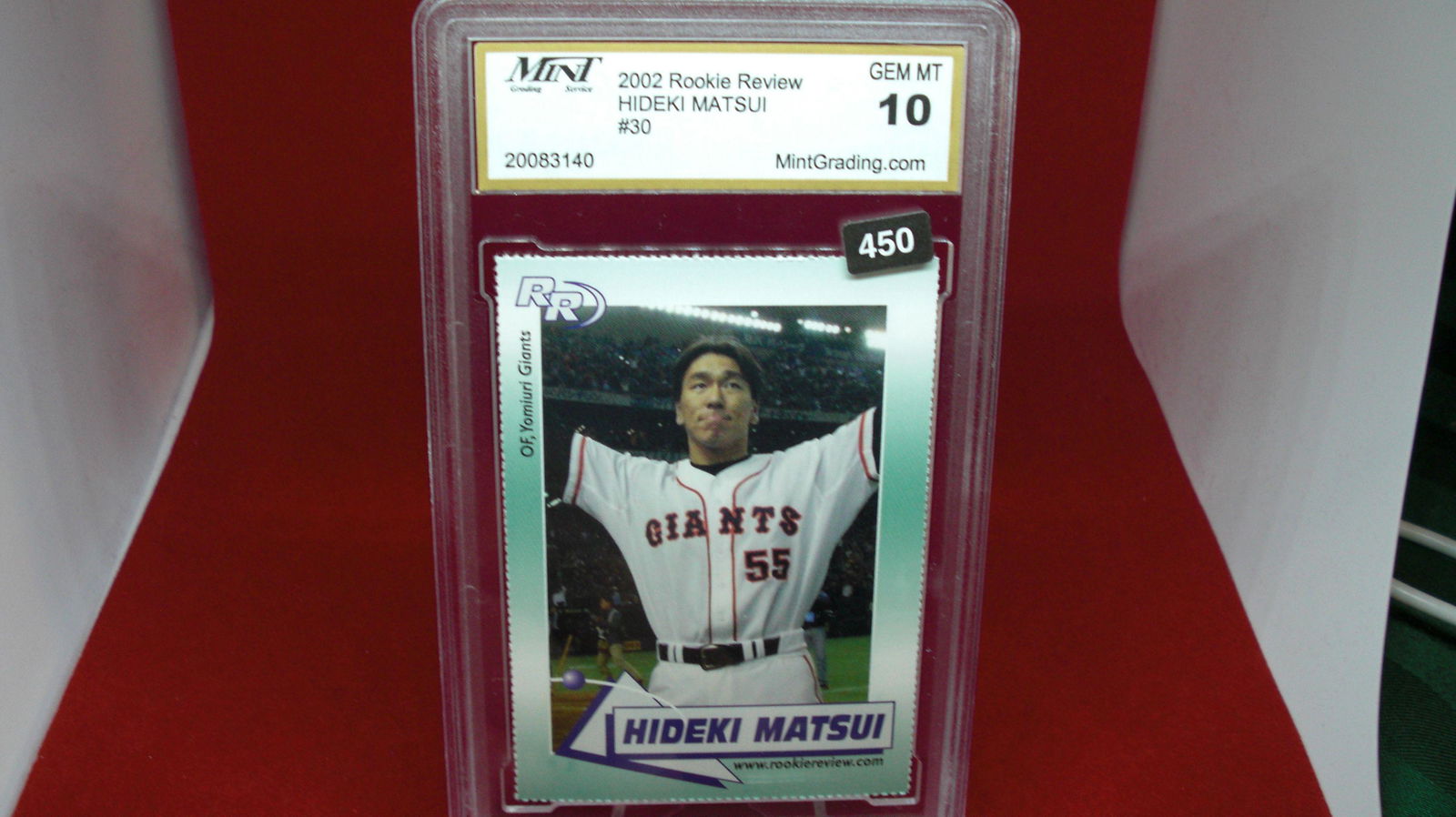 mint graded 2002 hideki matsui mint 10 (1 of 1)