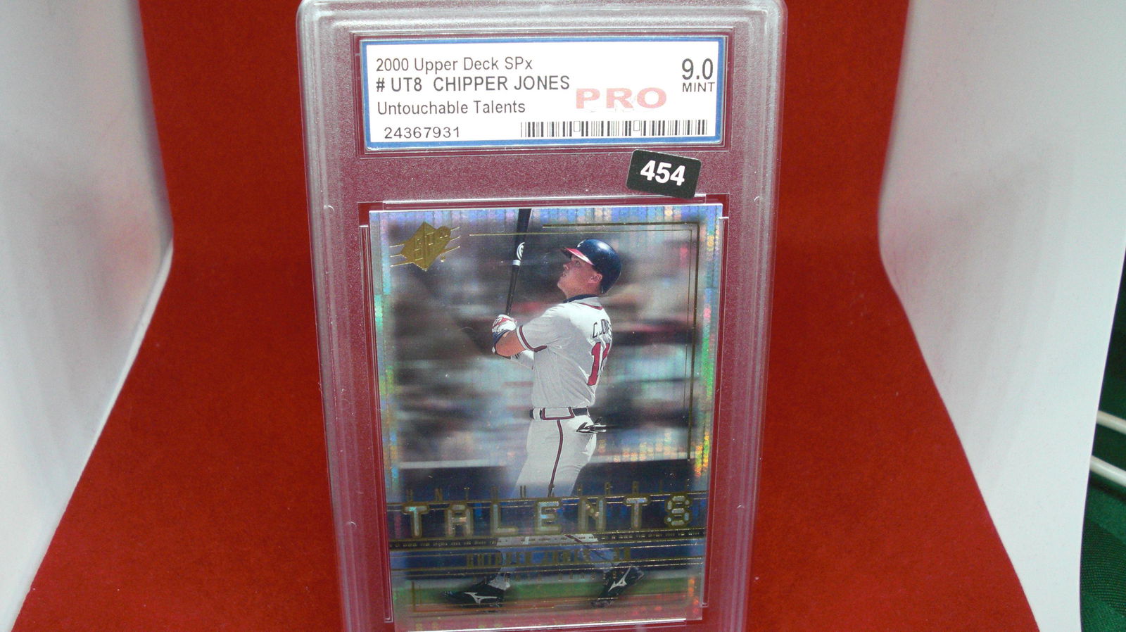 pro graded 2000 chipper jones mint 9 (1 of 1)