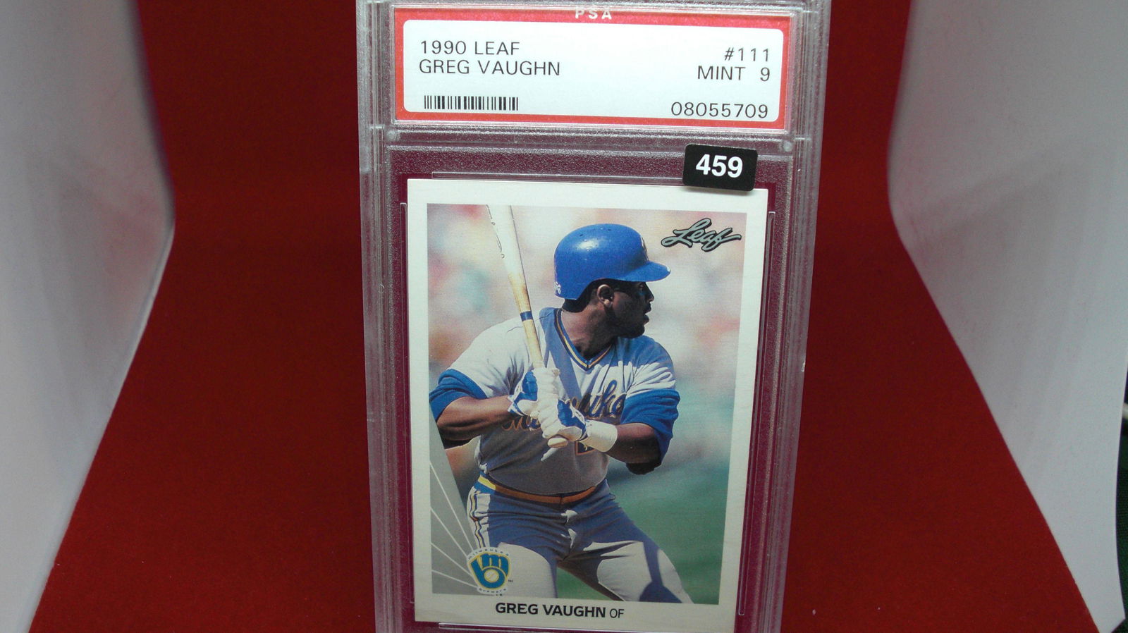 psa graded 1990 greg vaughn mint 9 (1 of 1)