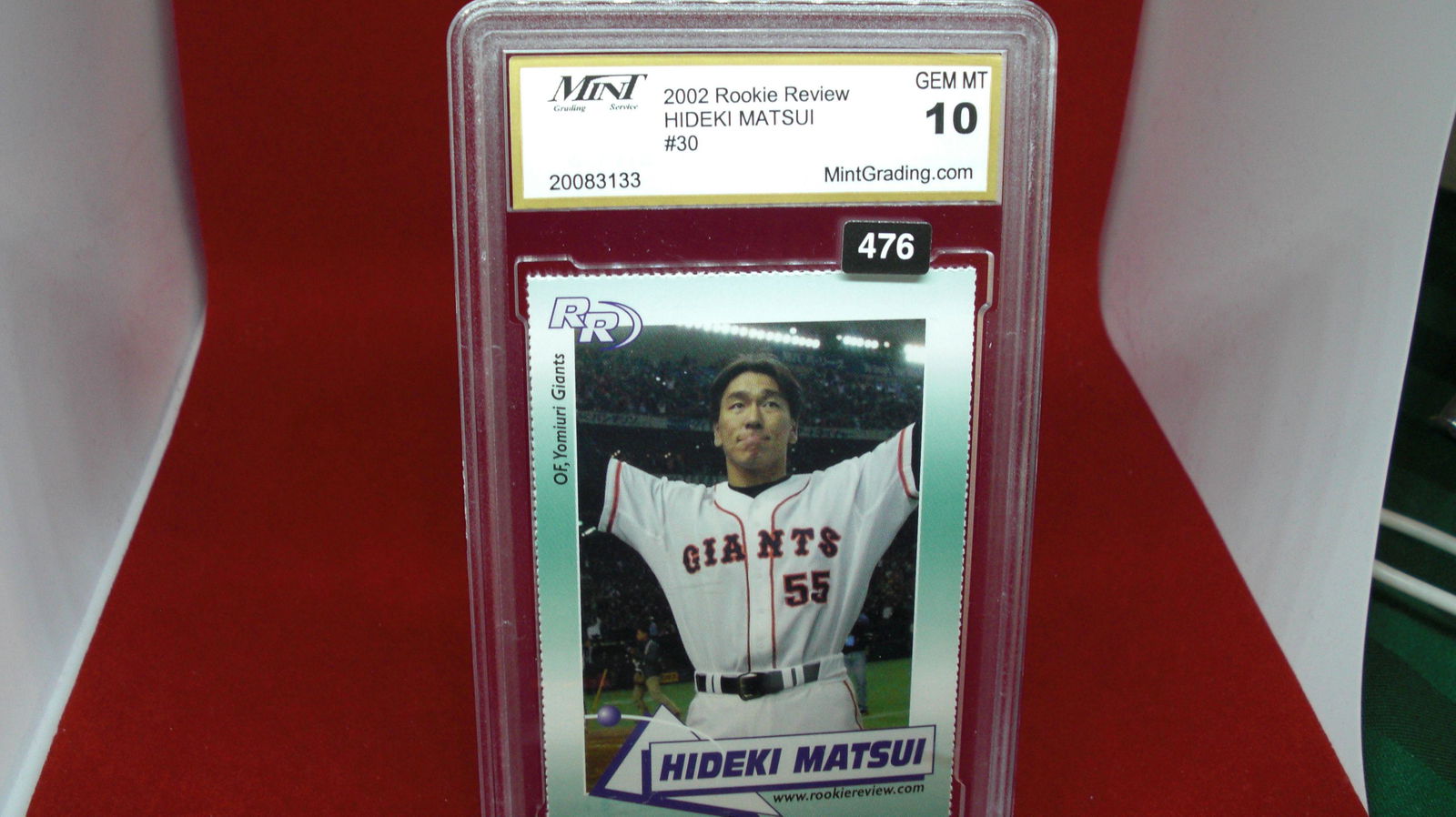mint graded 2002 rookie hideki matsui mint 10 (1 of 1)