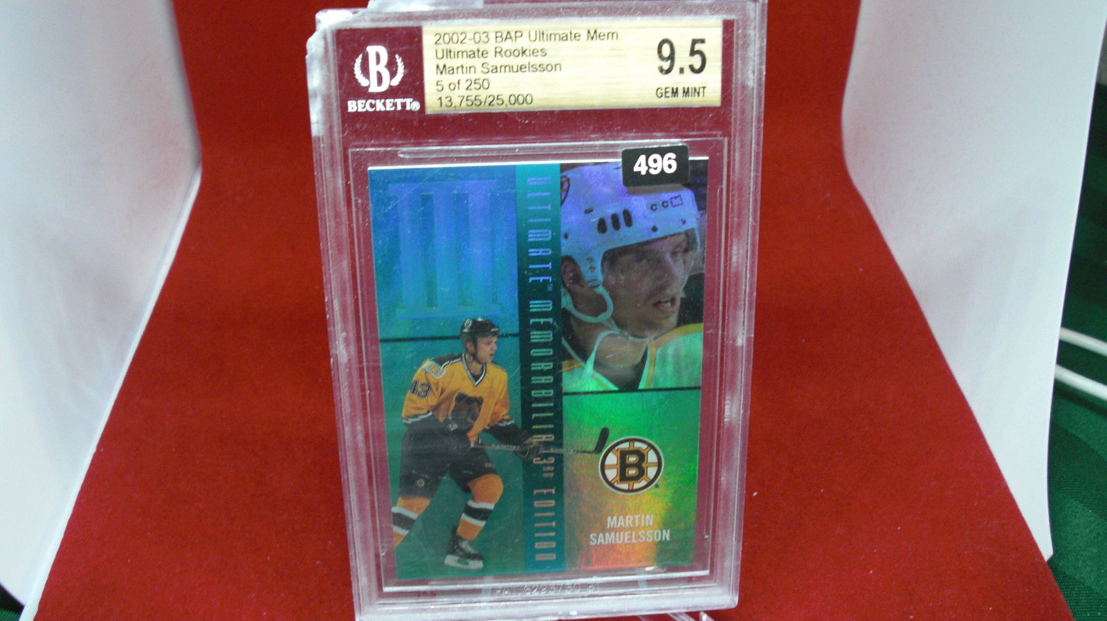 beckett graded 2002 martin samuelsson mint 9.5 (1 of 1)