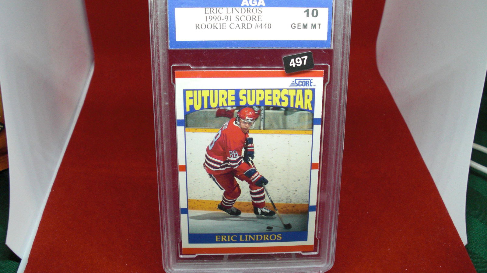aga graded eric lindros mint 10 (1 of 1)