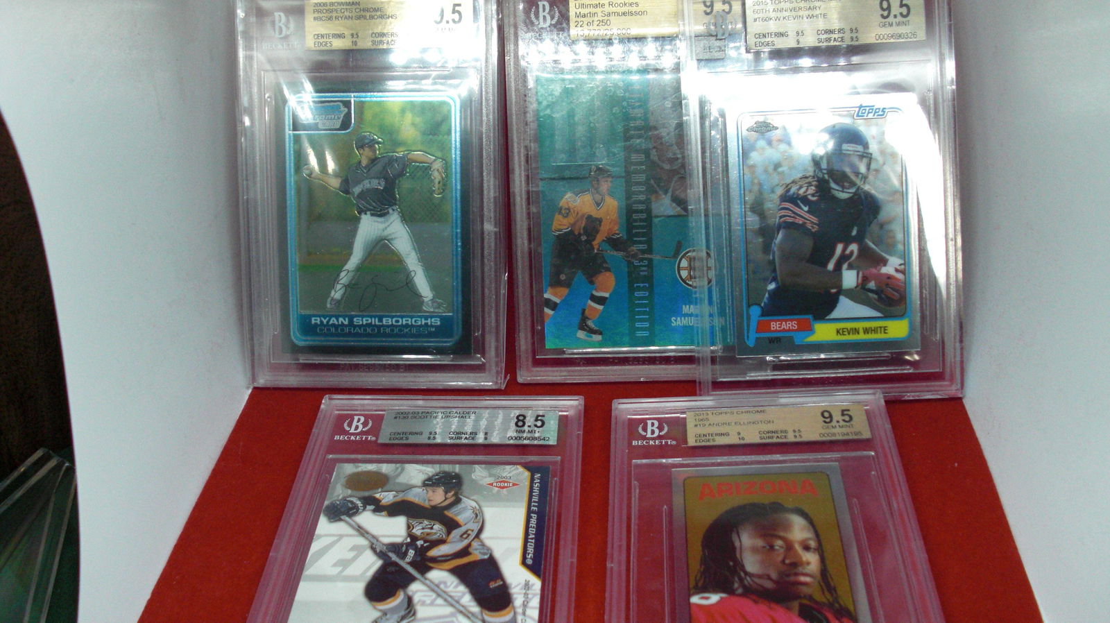 lot of 5 beckett graded sports cards (1 of 1)