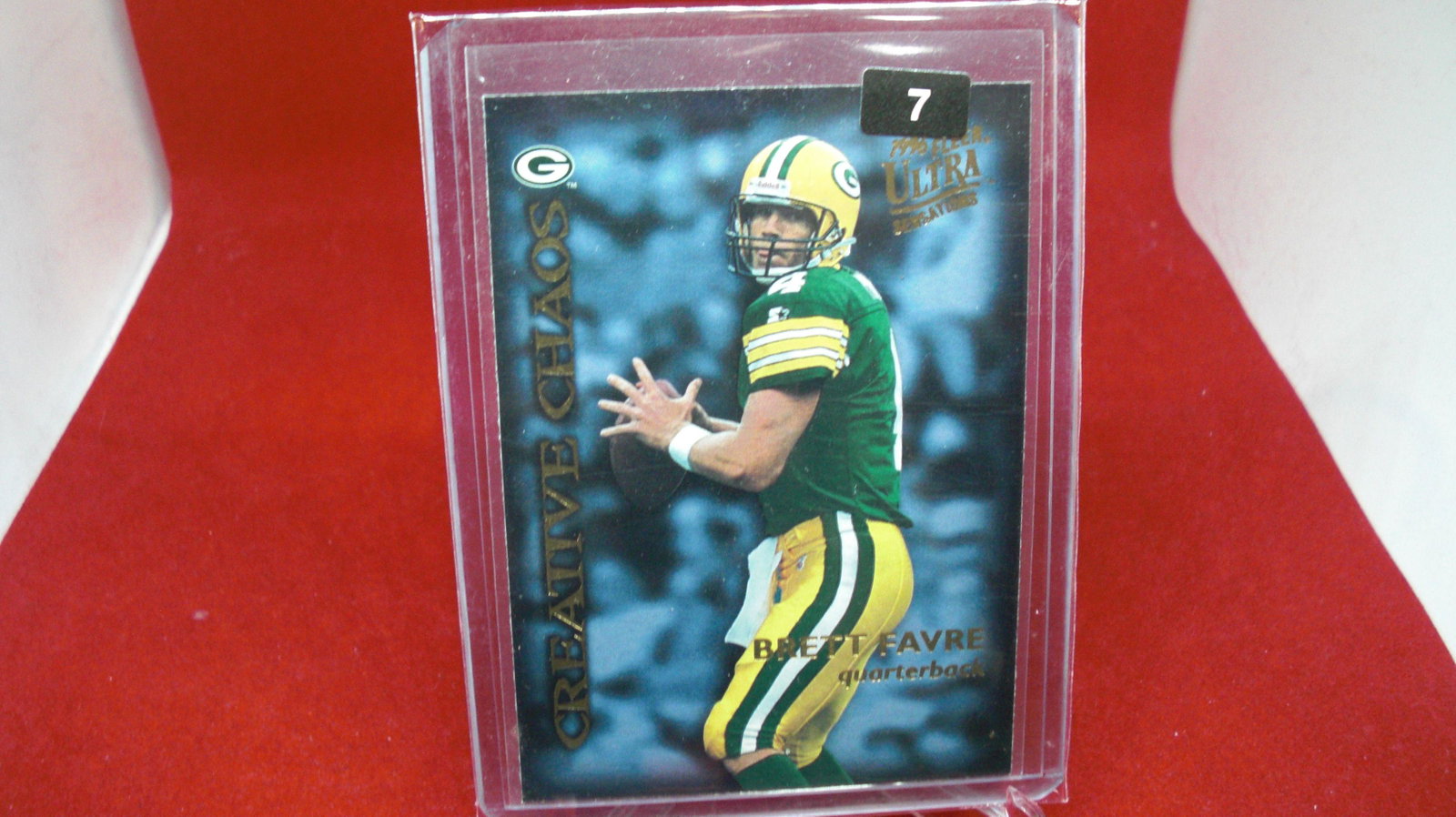 brett favre packerschris warren 4 of 10: in top loader