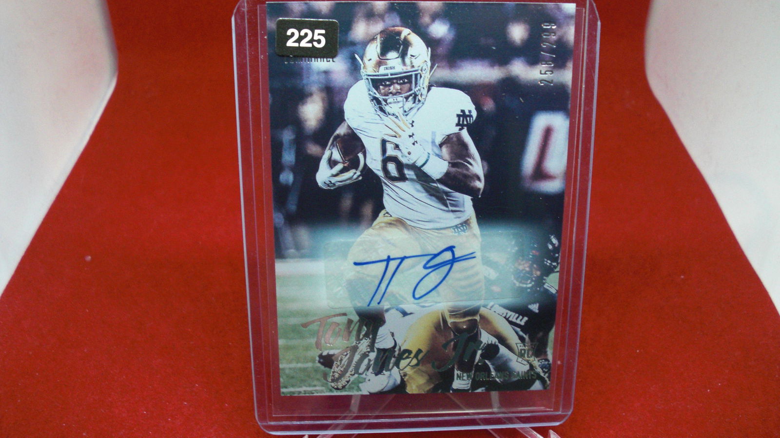 tony jones signature #258/299: in top loader