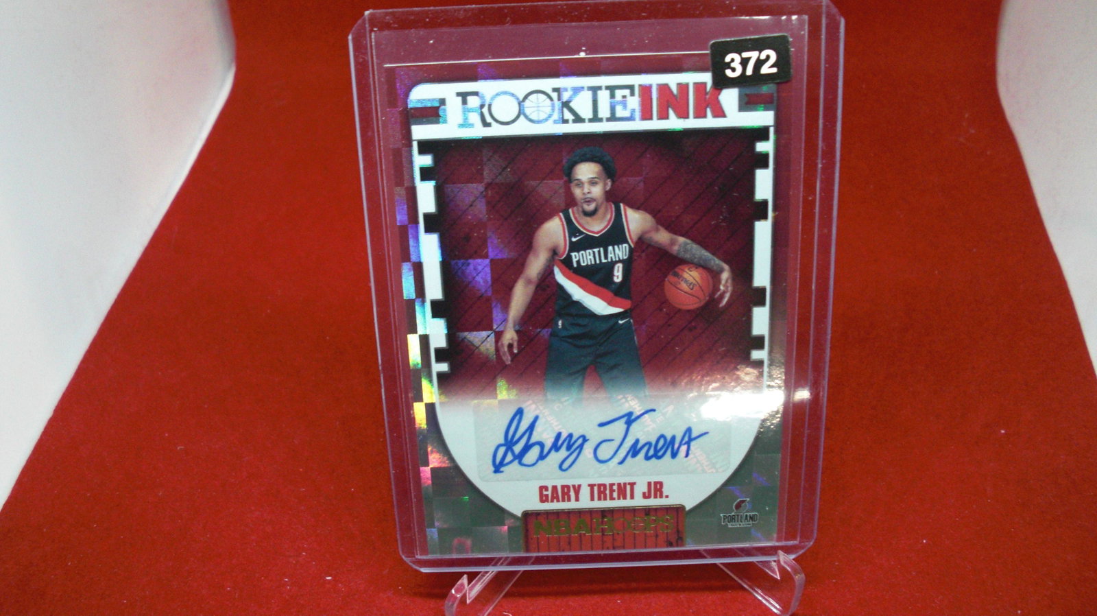 gary trent signature rookie: in top loader