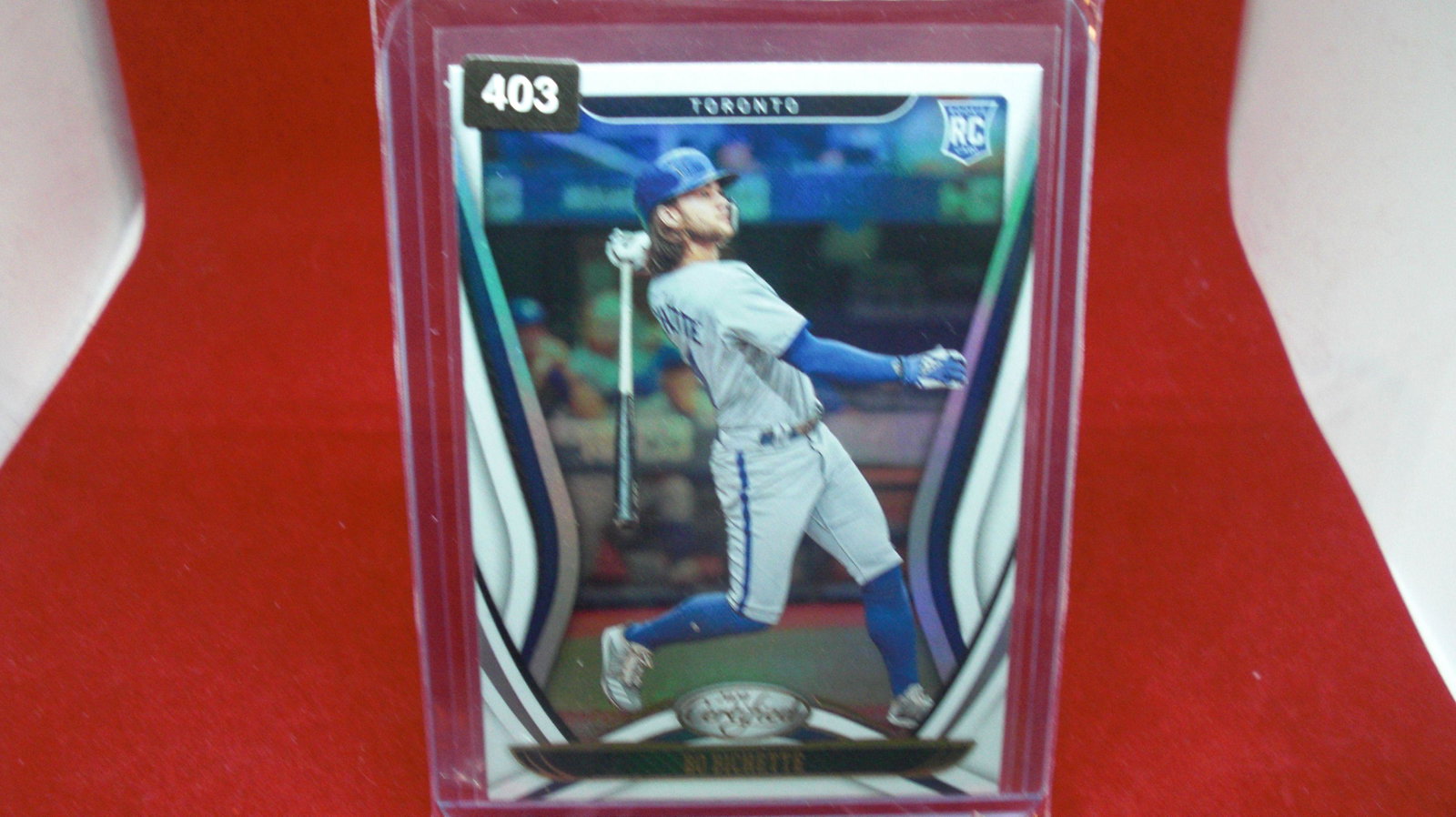 bo bichette rookie: in top loader