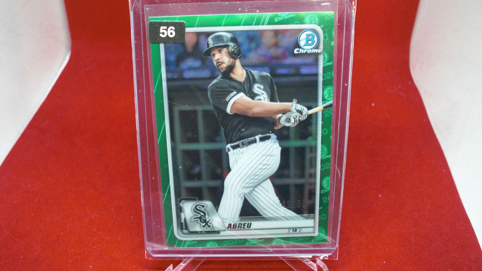 jose abreu green #42/99: in top loader
