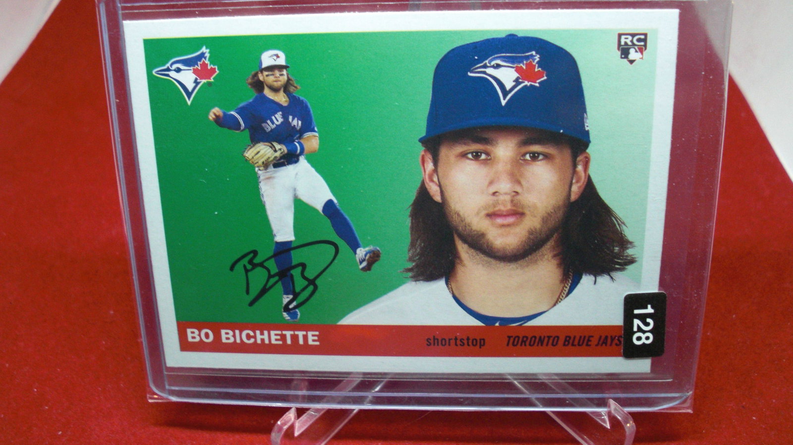bo bichette rookie: in top loader